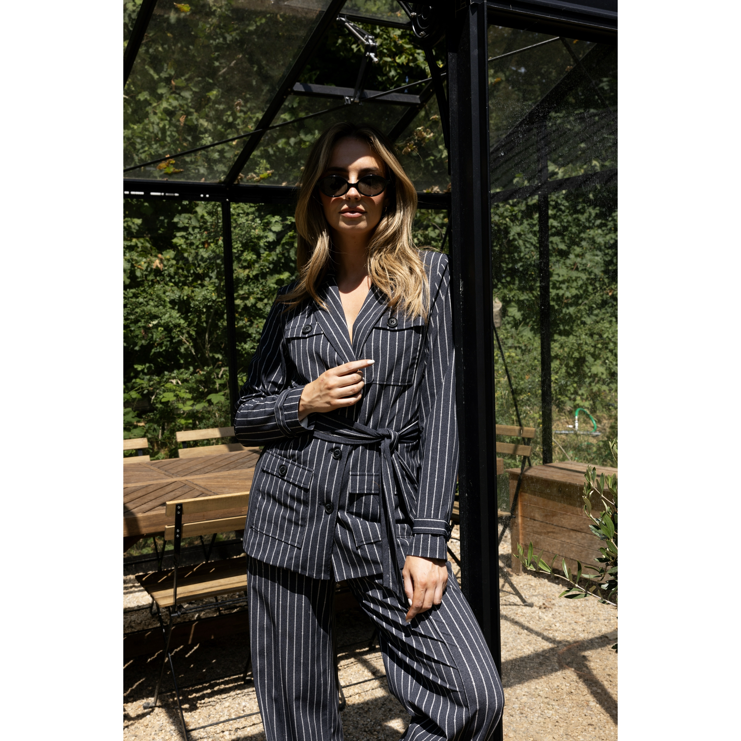 KIMARA Lizzy Pants Dotted Pinstipe Langedame