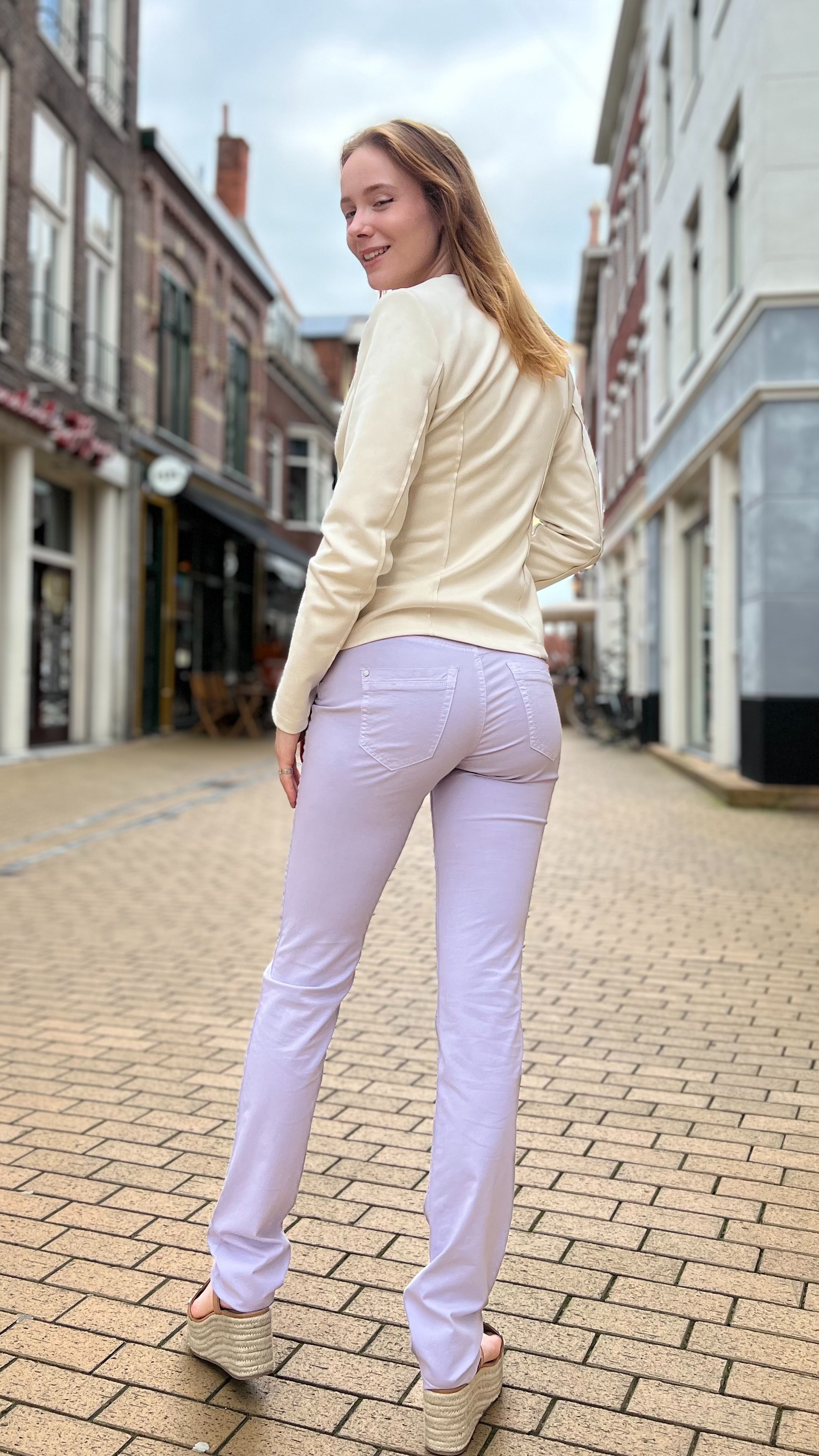belofte landinwaarts vocaal Lena lila Ascari jeans lengtemaat 36 en 38 | Lange Dameskleding - Langedame