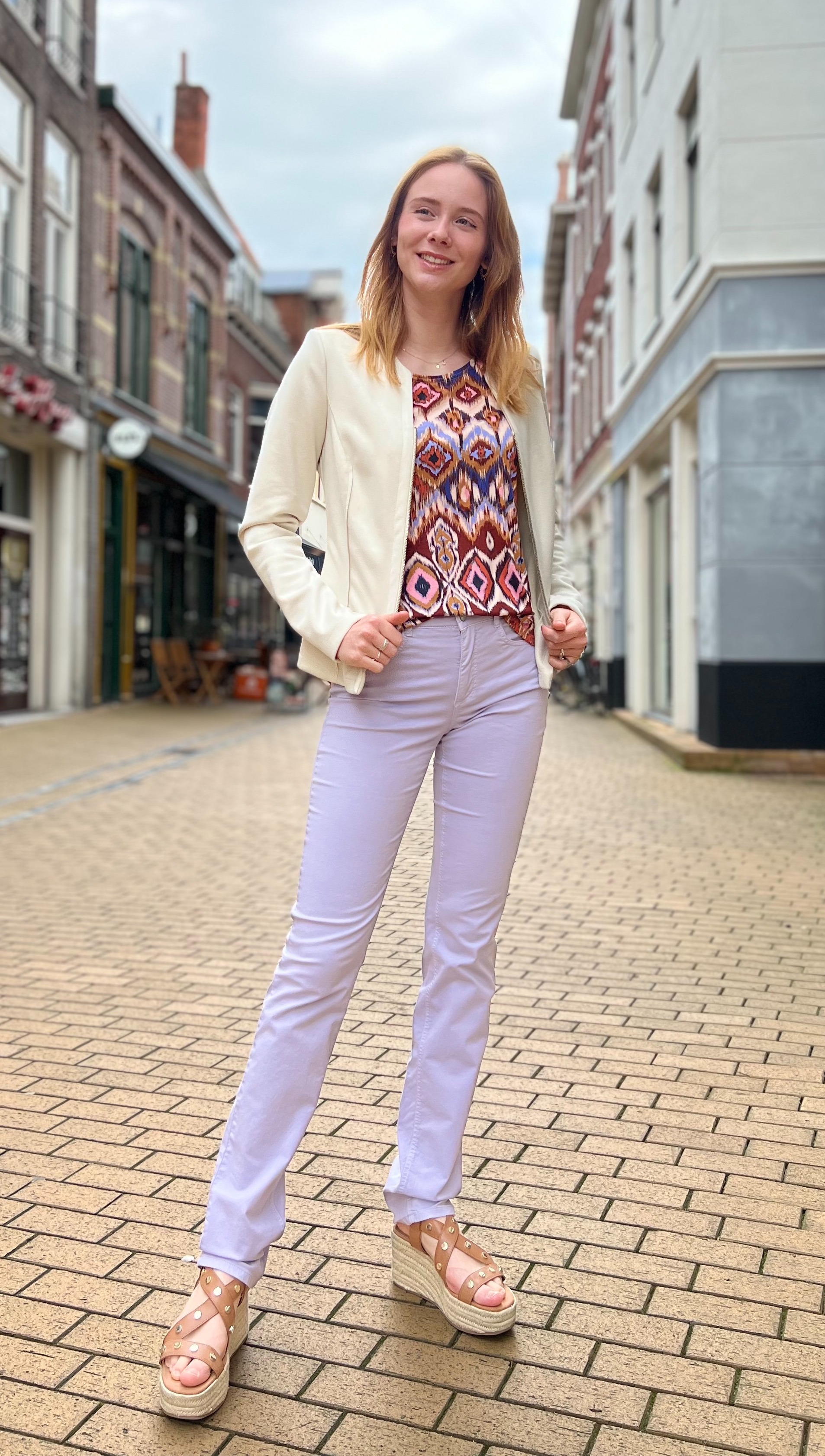 belofte landinwaarts vocaal Lena lila Ascari jeans lengtemaat 36 en 38 | Lange Dameskleding - Langedame