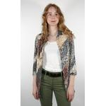 Product Color: Travel Blouse Animal green