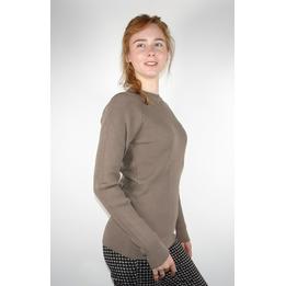 Overview second image: Trui Round Knit taupe